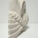 Signed stone owl sculpture