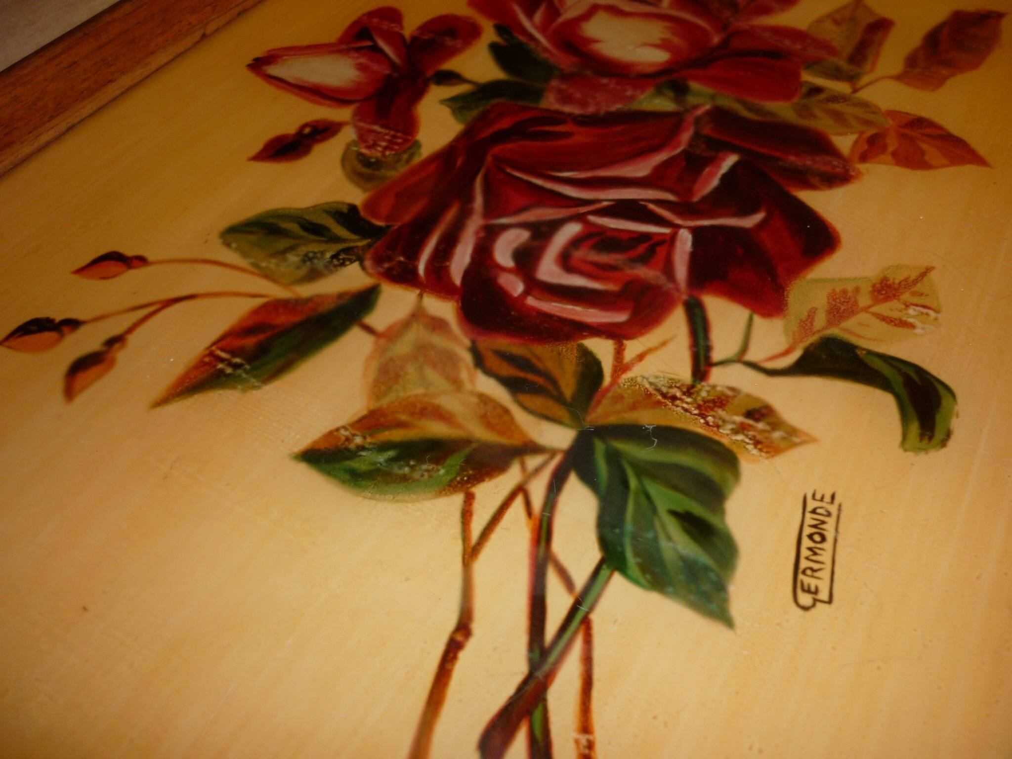 Old ermond wooden tray from the 30s-40s