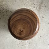 End of sofa, stool or monoxyl side table in solid suar