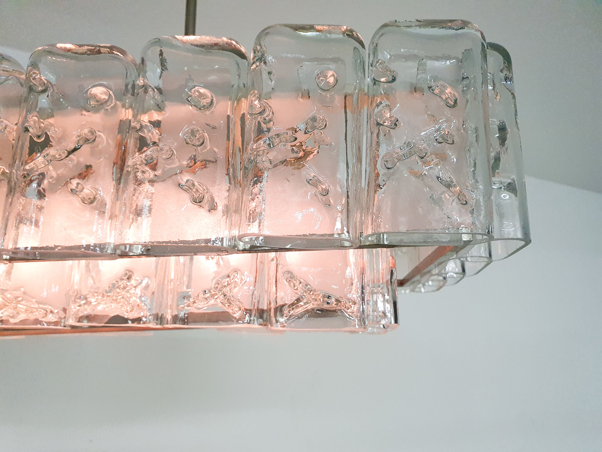 Glass chandelier by Doria, Germany 1960s