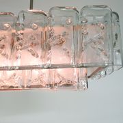 Lustre en verre par Doria, Allemagne années 1960