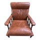 Vintage brown leather armchair