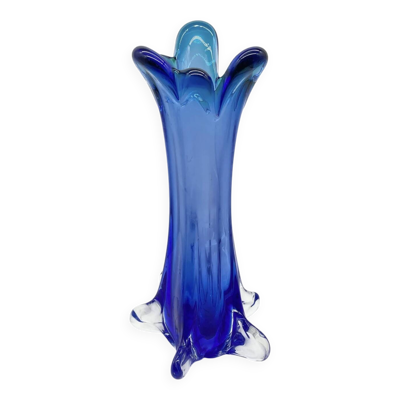 Vase « ovni » xxl en verre de murano – années 1970