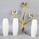 Pair of wall lights by Maison Arlus by Felix Agostini in bronze.