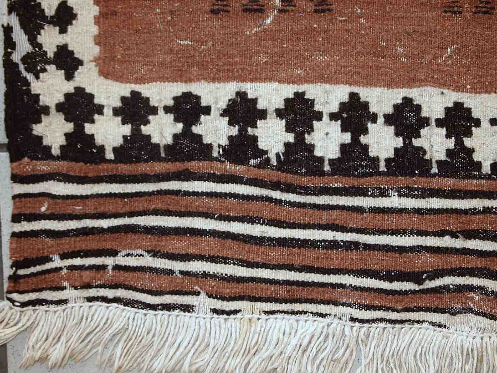 Ancient persian ardabil handmade carpet 92cm x 142cm 1930s, 1c667