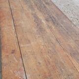 Rustic oak bistro farm table with louis philippe legs - 2m