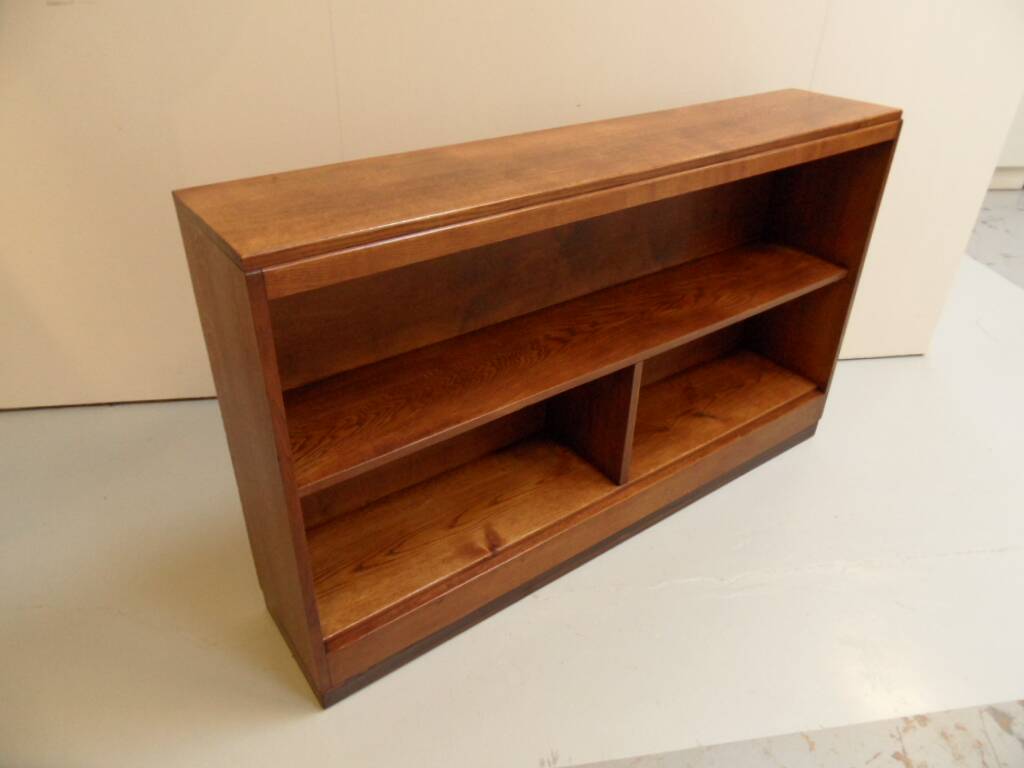 ArtbDeco oak open bookcase Amsterdam School