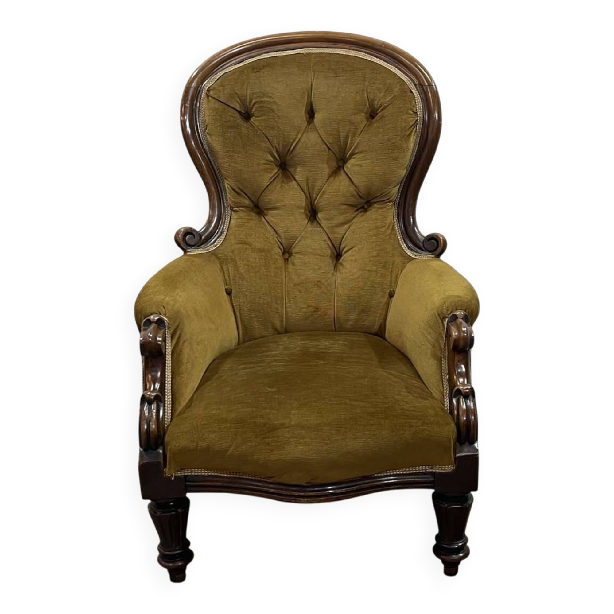 19th century Victorian mahogany armchair