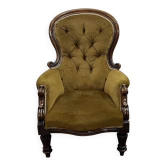 19th century Victorian mahogany armchair