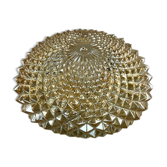 60s 70s lamp plafoniere flush mount glass space age design 70s