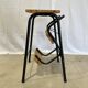 Tabouret escabeau 3 marches relooké