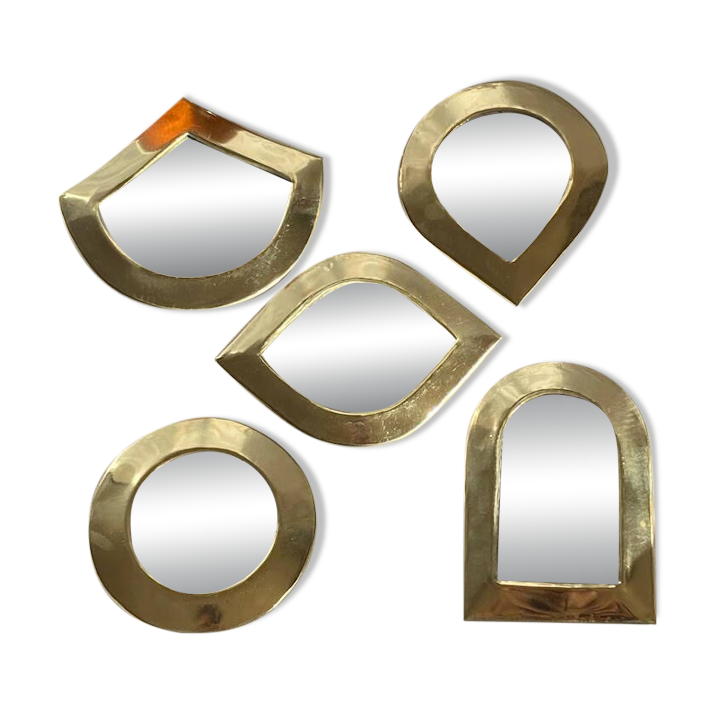 Miroirs en laiton fabriqué à la main