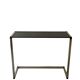 Console table in real brass and smoked glass, Italy 1970