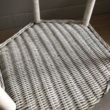 Rattan side table