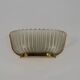Single Art deco Seguso sconce in brass and glass. Italy 1940s