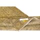 Vintage Handmade Turkish Wool Area Rug Redyed in Yellow for Modern Interiors