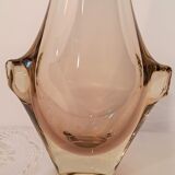 Bohemian crystal vase by Miroslav Klinger
