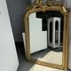 Large gilded mirror with acanthus leaf pediment H150 L98