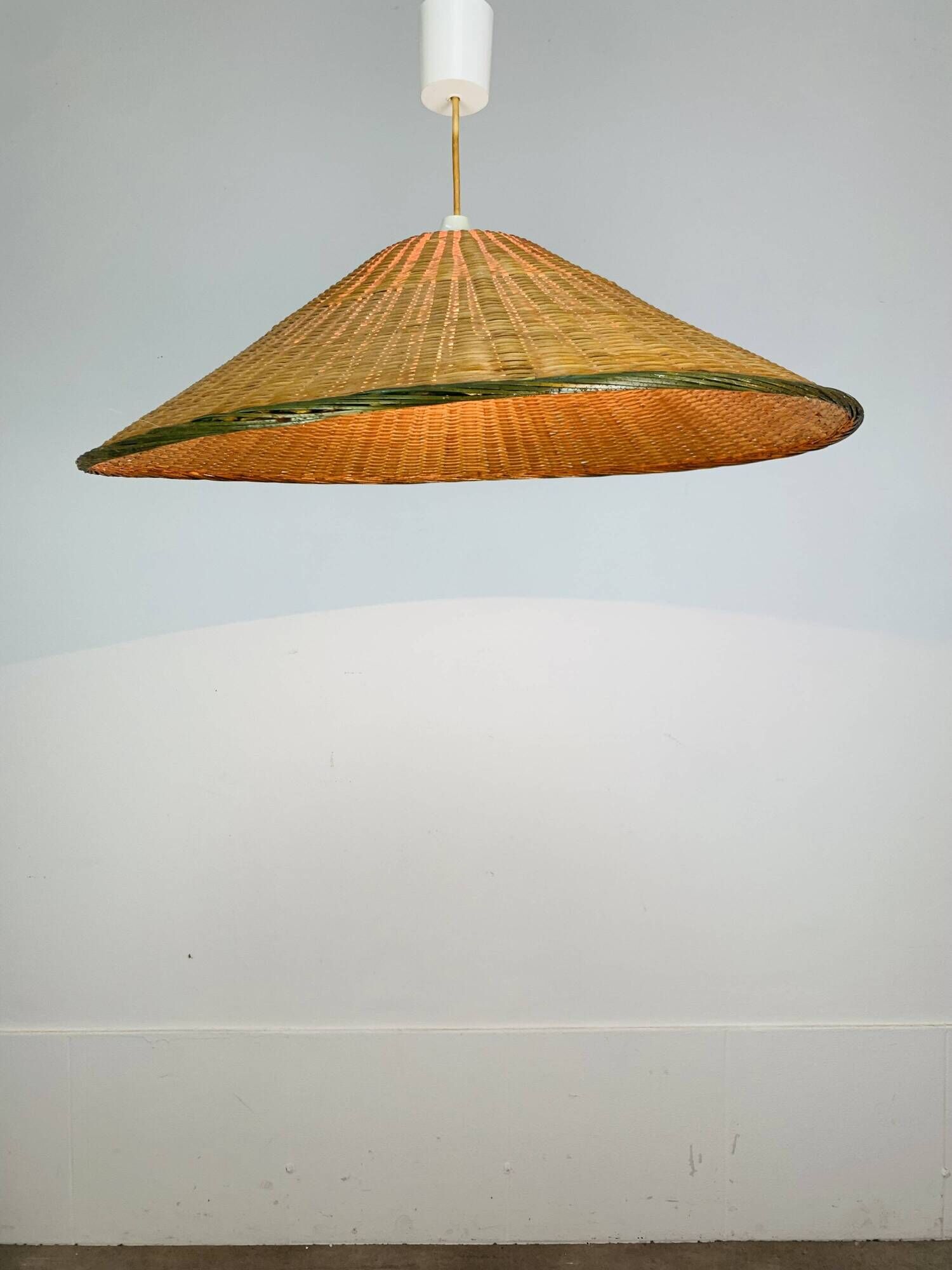 XL rattan suspension from the 1960s, vintage