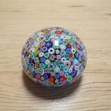 Millefiori paperweight in Murano glass Ø6cm