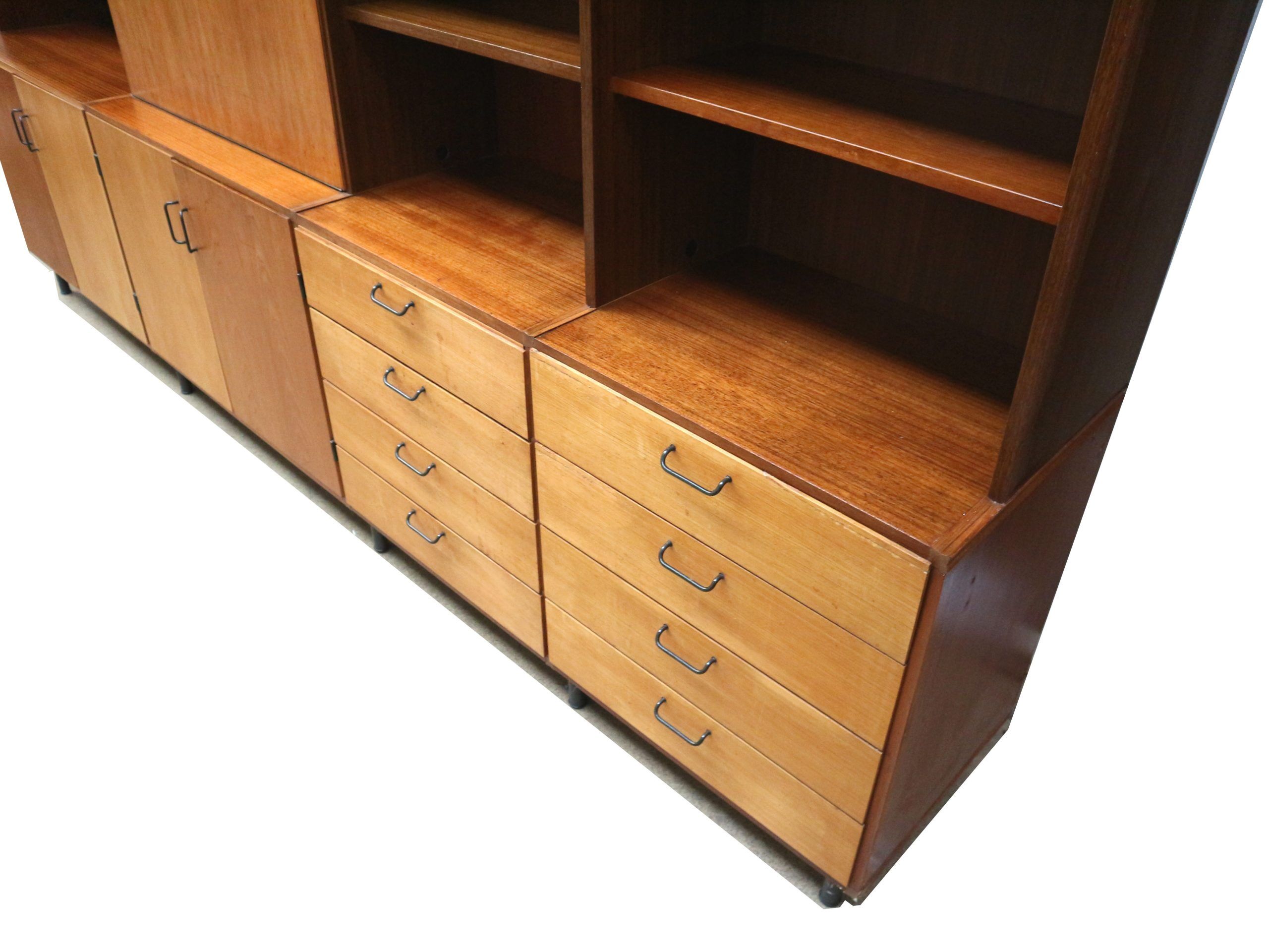 Large vintage wall unit from the 1960s with functional and timeless design
