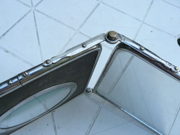 Miroir de barbier diptyque 1 face grossissant