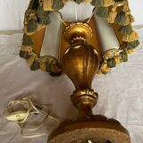 Lampe à poser bois vintage