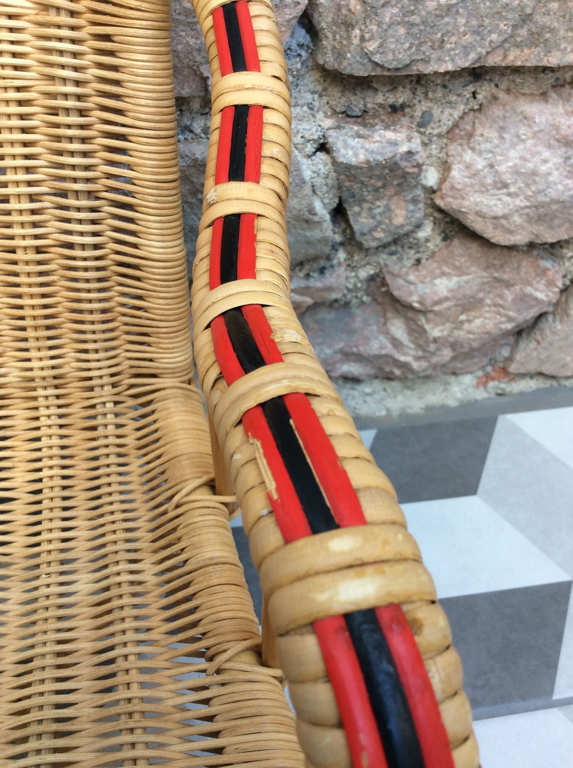 Children's garden chair in rattan