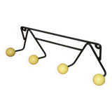 Yellow 4-ball coat rack