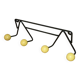 Yellow 4-ball coat rack