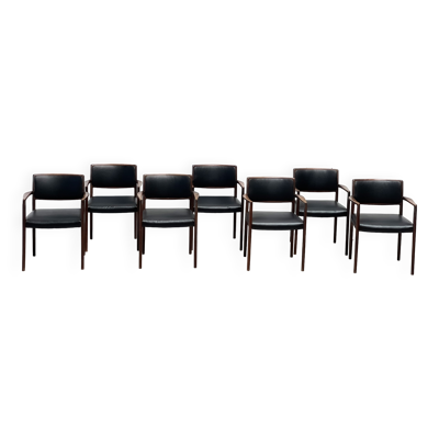 7 chaises de salle à manger danoises