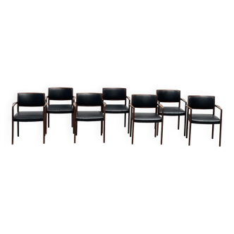 7 chaises de salle à manger danoises