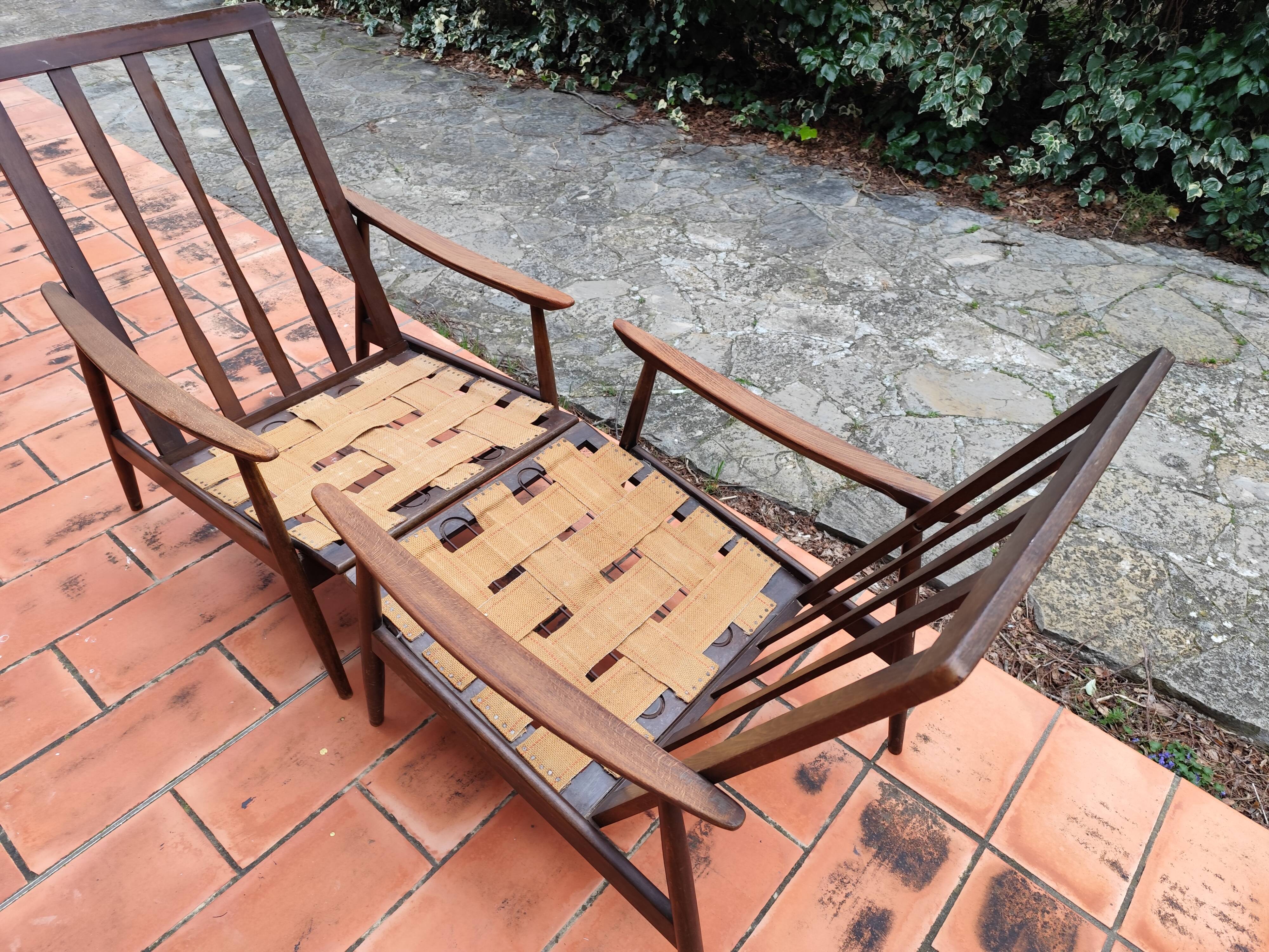 Paire de fauteuils scandinaves