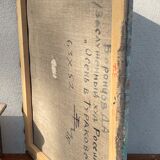 Early twentieth century oil on canvas / knife, Country hamlet, signature to identify