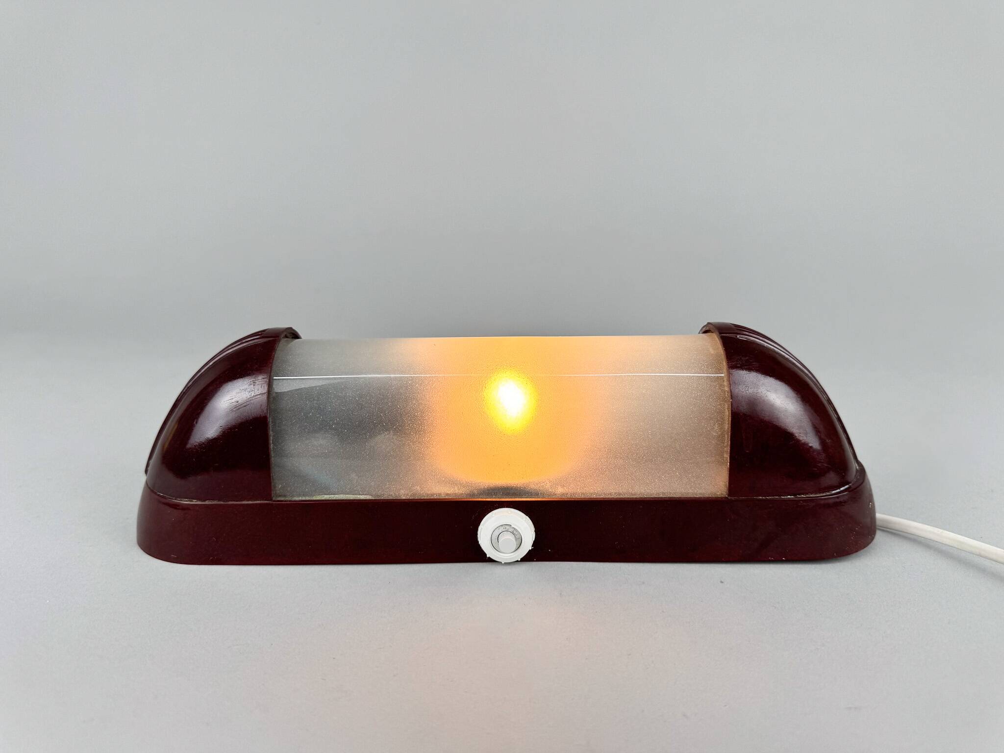 1950s Bakelite & Plastic Wall Light, Czechoslovakia