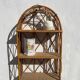 Vintage wall shelf in rattan and caning — 70s bohemian spirit