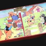 Boite puzzle les trois petits cochons, années 1950 walt disney  "jouets vera paris "