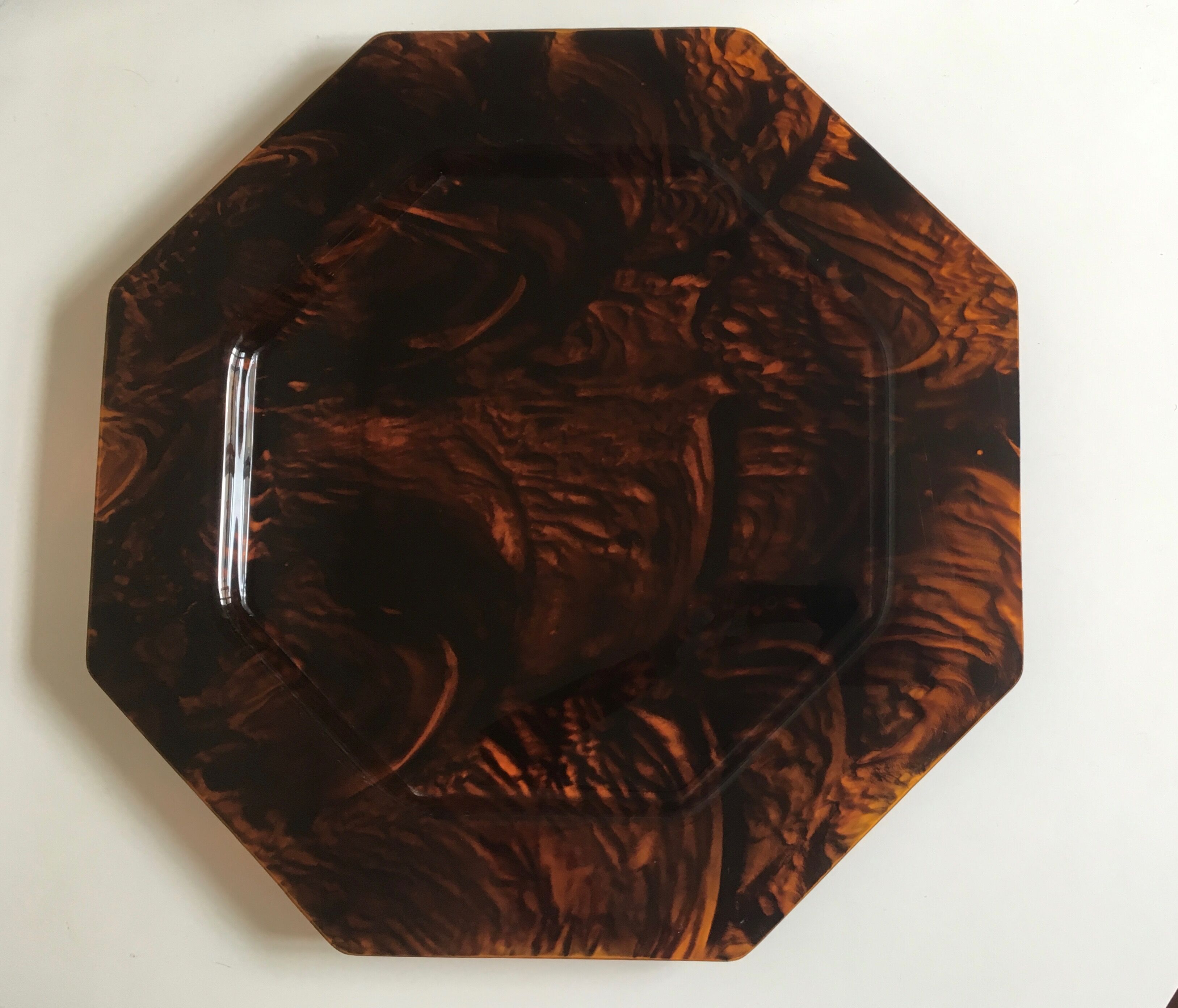 XL tray in lucite scale 1970 Pompidou era