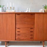 Danish Deaign Highboard by H.P. Hansen in Teak