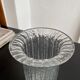 Vase scandinave verre pressé vintage