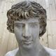 Buste D’Antinous dit Antinoüs Dicouen en plâtre modèle du Louvre