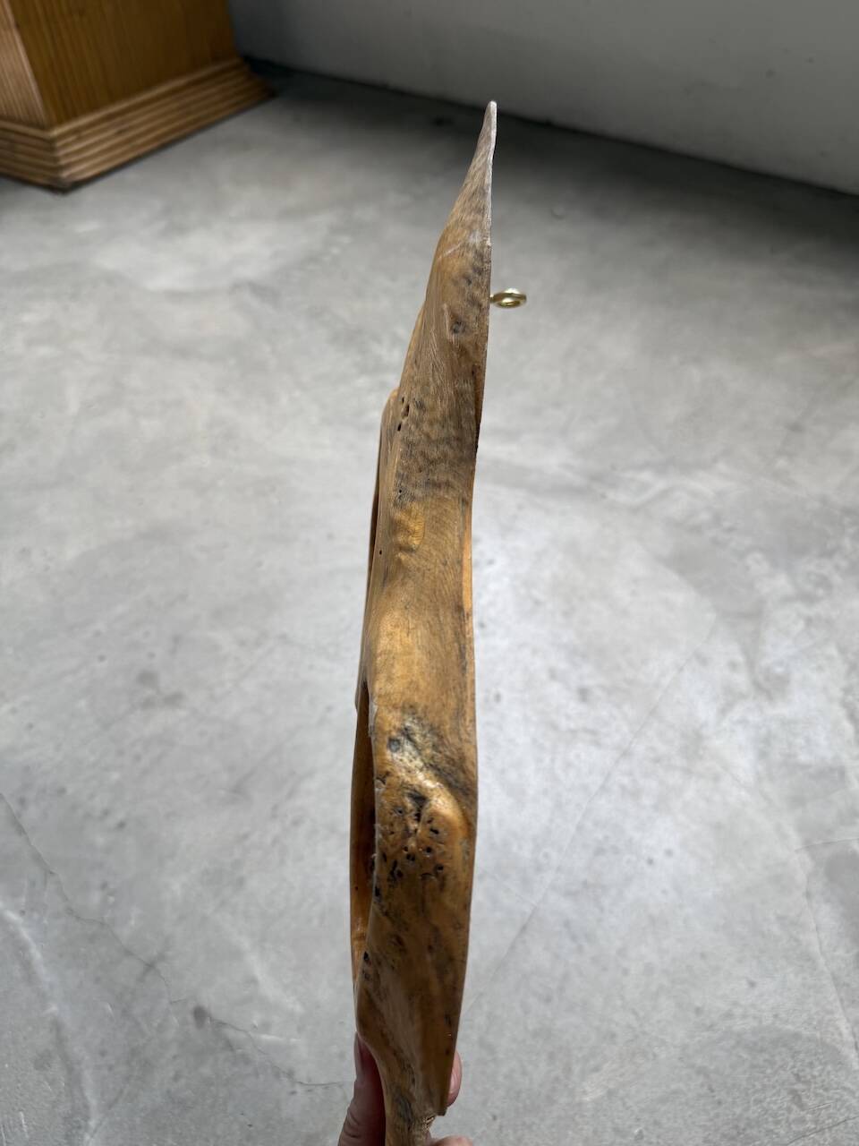 Set de 4 miroirs organiques brutalistes en bois années 50