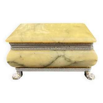 Onyx catchall box from the 1960s, vintage Italy.