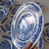 5 vintage collector's plates in pyroblan porcelain BP