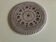 Pottery trivet 1970 in incised perforated stoneware