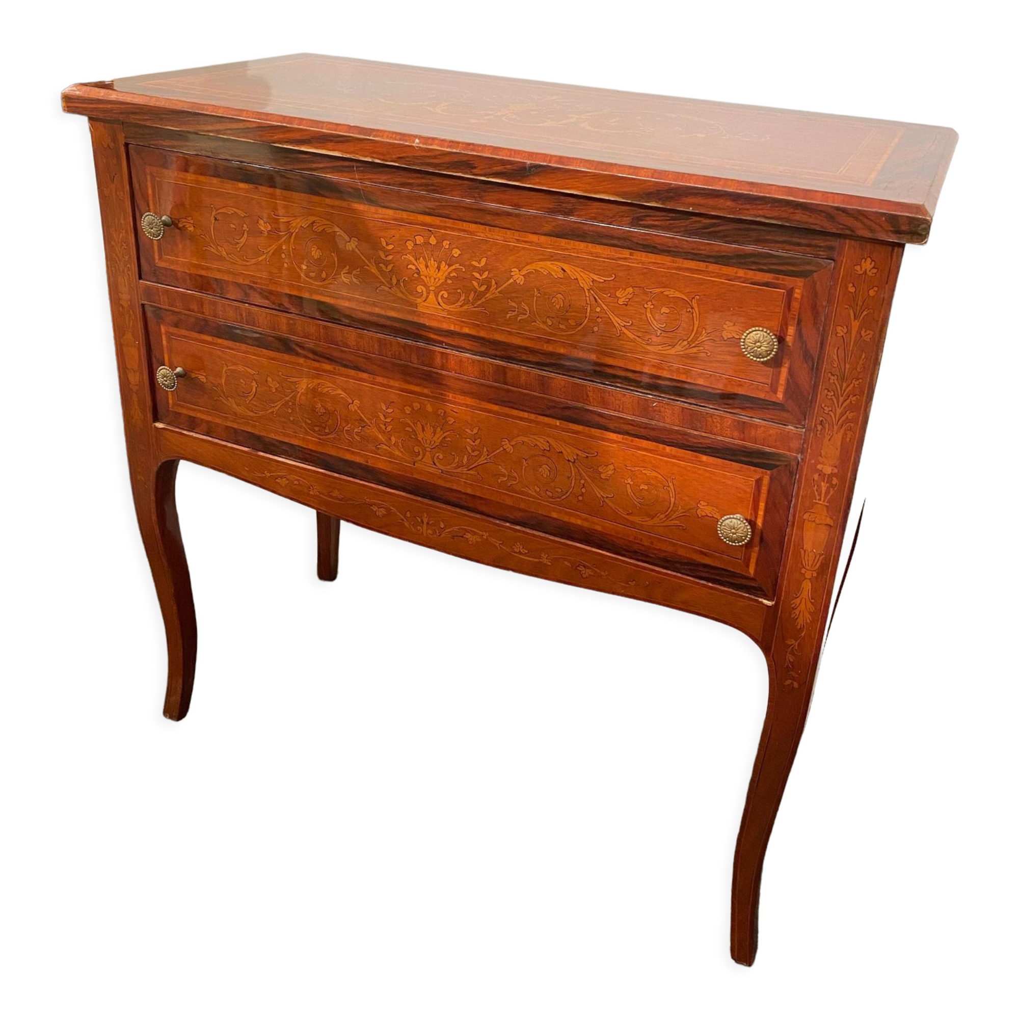 Italian chest of drawers 2 drawers - 70s