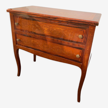 Commode italienne 2 tiroirs années 70