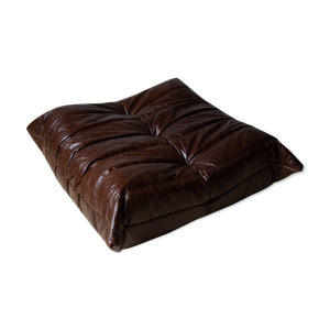 Ottoman Togo en cuir brun Dubai