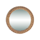 Small vintage round wicker wall mirror – 25 cm