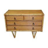 Bamboo design chest of drawers circa 1950